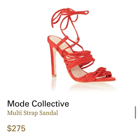 The Mode Collective Multi Strap Sandal in Black - Picture 4 of 12